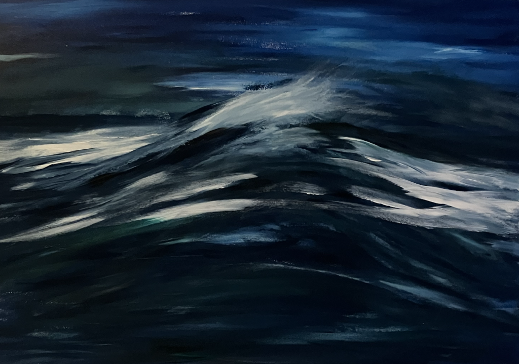 wave painting by Silke Gugeler